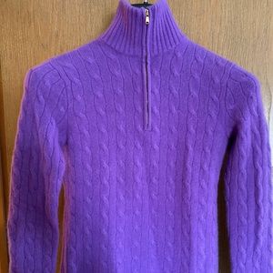 RALPH LAUREN WOMENS MED, CHAINLINK, CASHMERE MOCK,